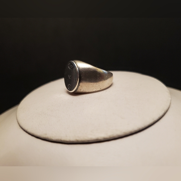 Emporio Armani Sterling Silver Signet Ring - Picture 3 of 11